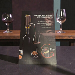 Unisex Unbranded Bar Accessory One Size Black Gold Electric Wine Aerator